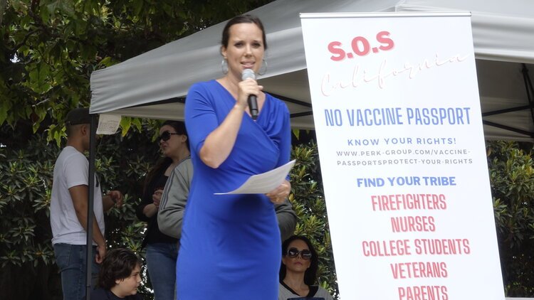 S.O.S California, “No Vaccine Passport” rally