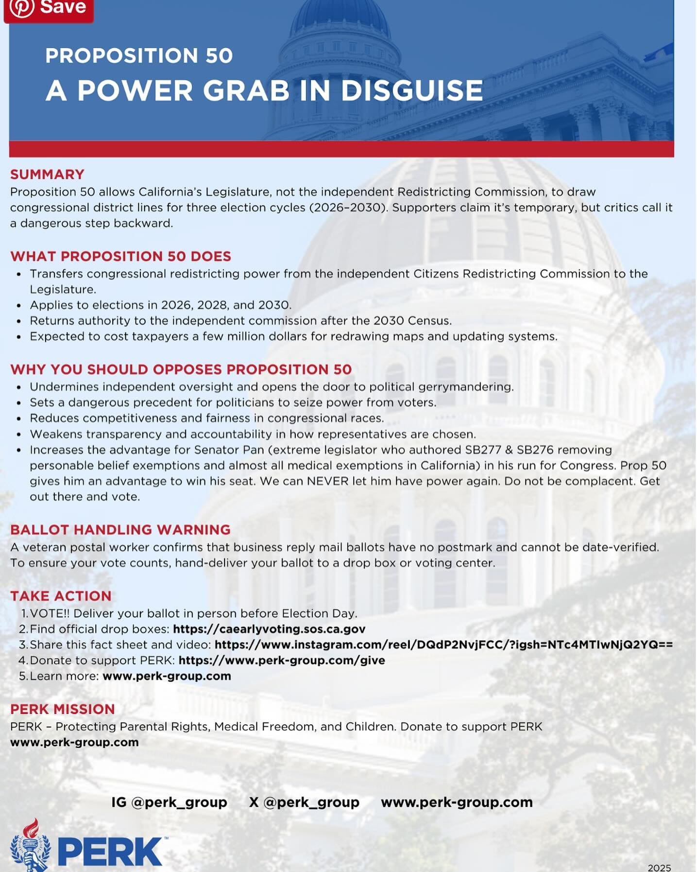 What Is Proposition 50?
#Proposition50 is a proposed #California constitutional amendment that would temporarily transfer the authority to draw congressional district maps from the independent Citizens Redistricting Commission to the state Legislatur