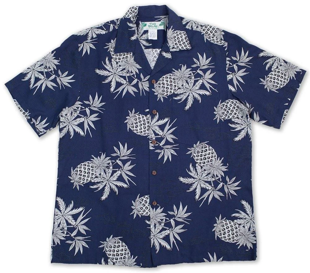 Pineapple Map Navy