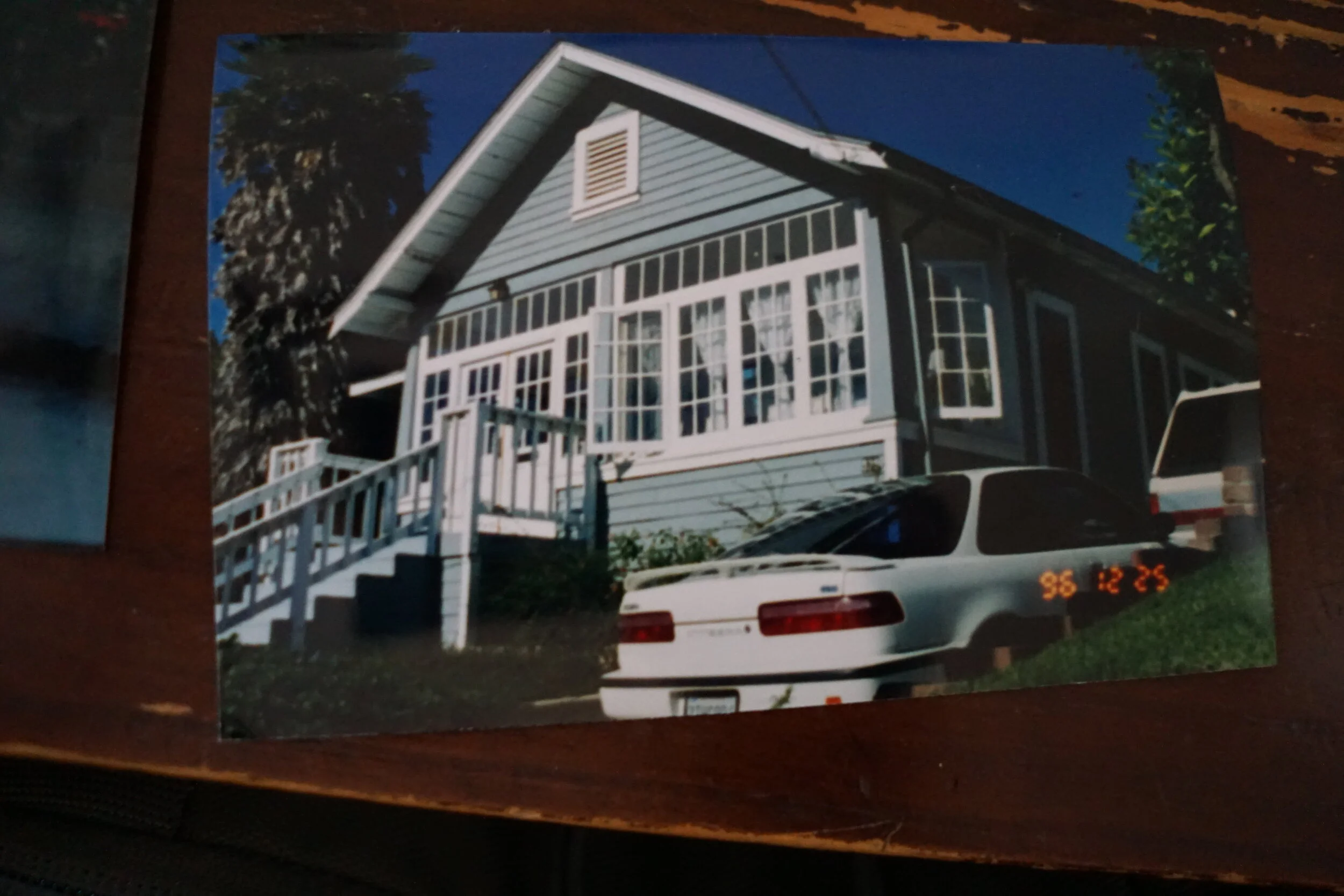 Susan Flores’ house, when it was rented by Mary and Joe Lassiter, December 1996 (Photo by Joe Lassiter)
