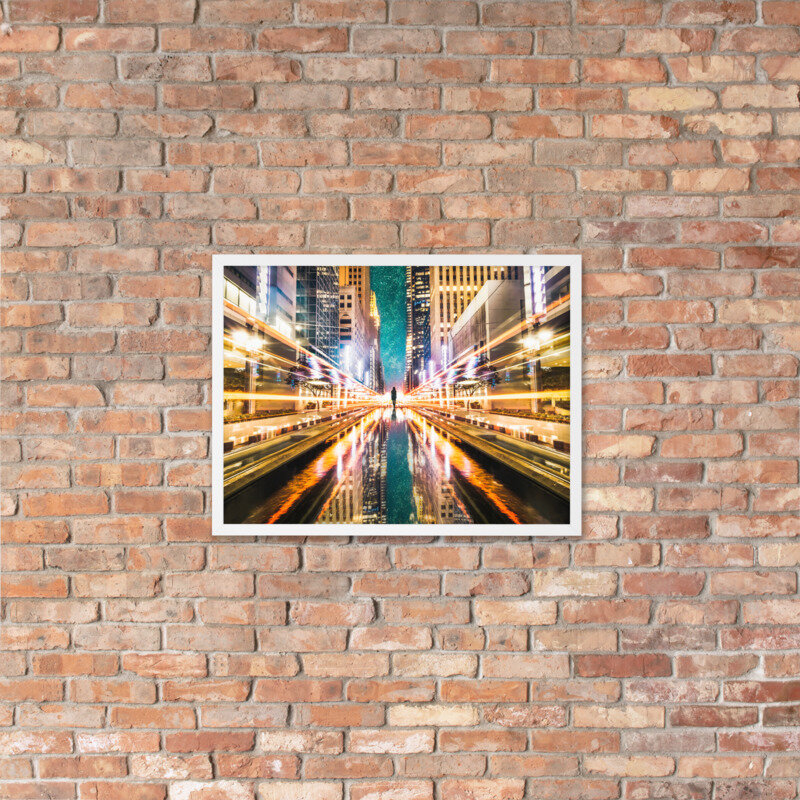 Downtown Houston Metro Silhouette