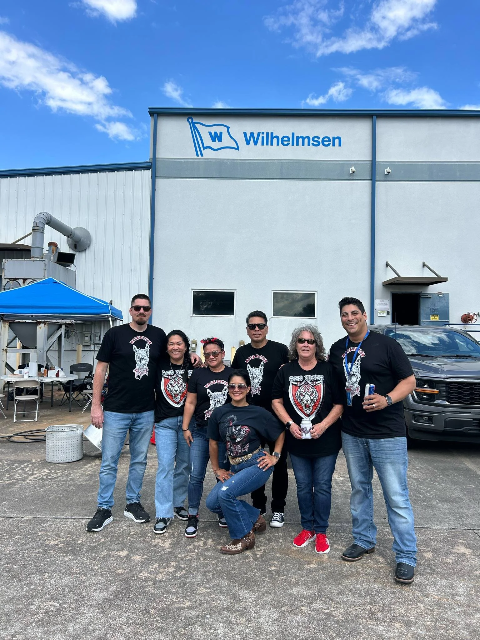 Wilhelmsen employees representing at crawfish contest