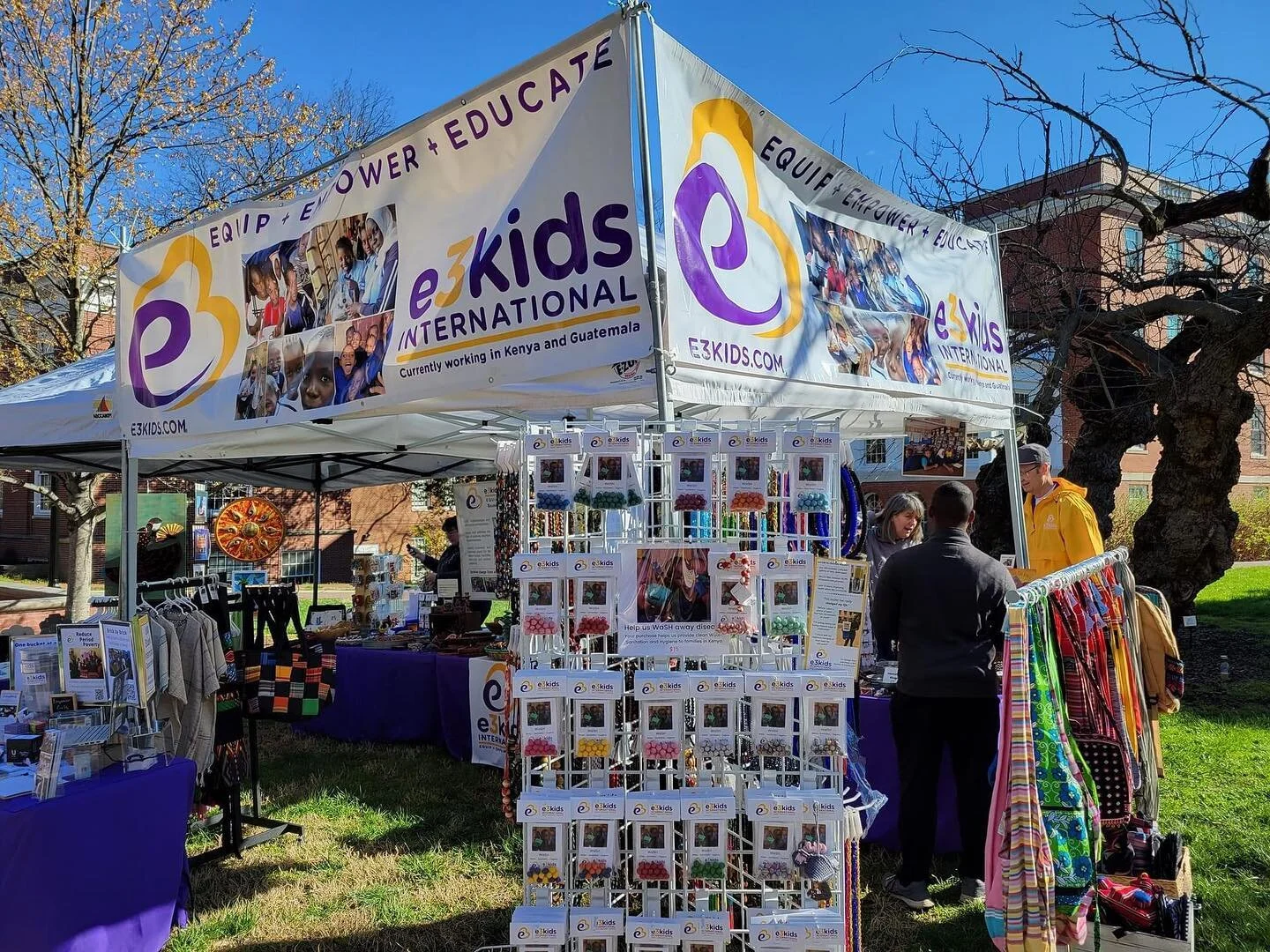 Be a world changer! 
Come see us at the Multicultural Fair at University of Mary Washington, 10:00-5:00 today. 
Shop for artisan-made handicrafts to help us reduce barriers to education for kids here and abroad. Support projects such as building libr