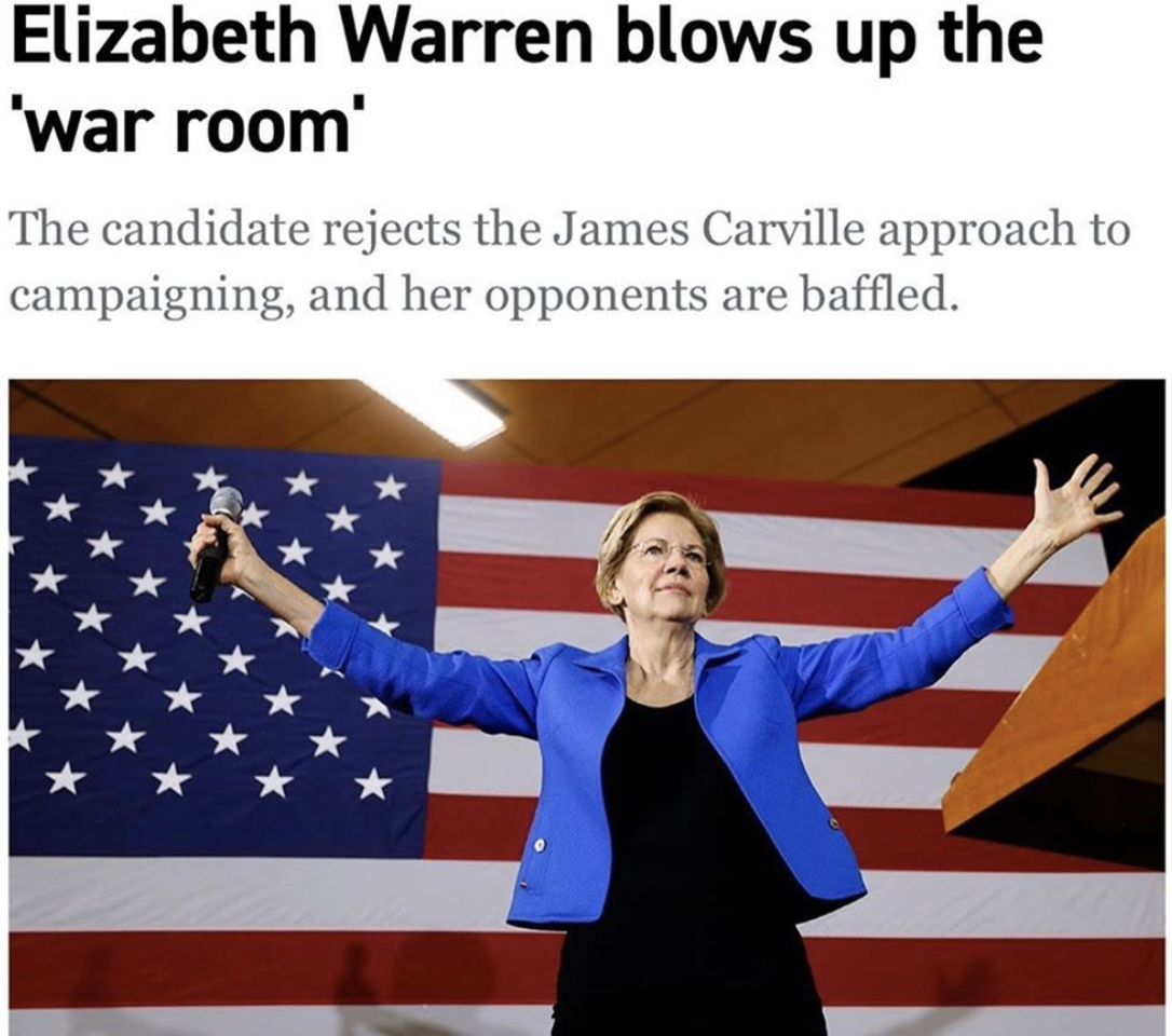 Elizabeth Warren Rejects the War Room and Ed Luce Dissects Brexit