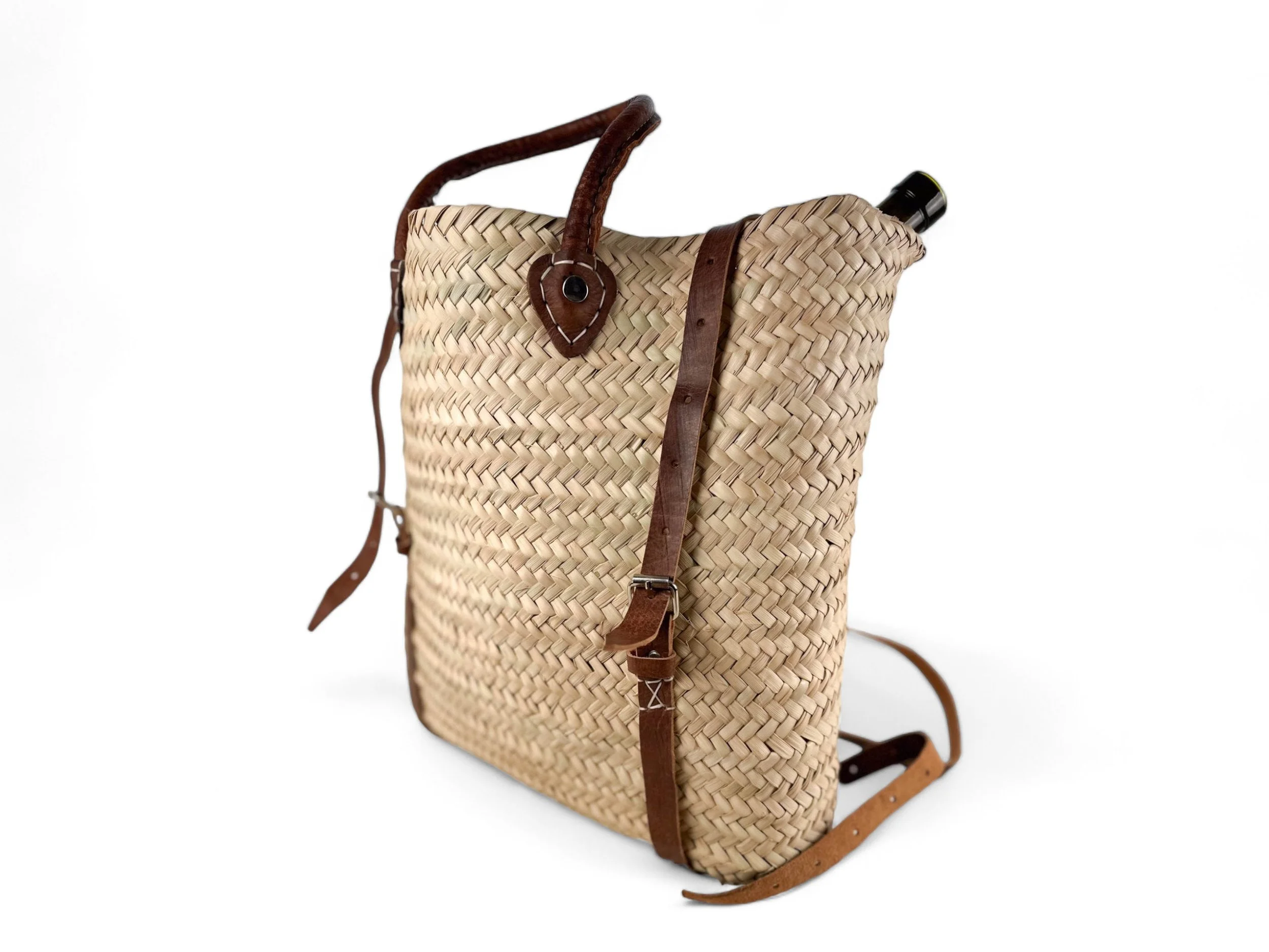 Moroccan Woven Market Backpack