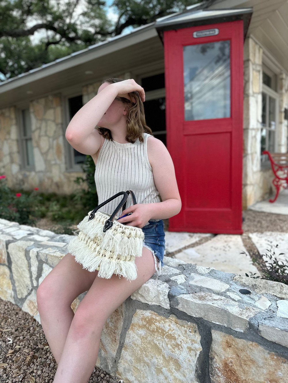 Handwoven Basket with Tassels — Aimé Lou