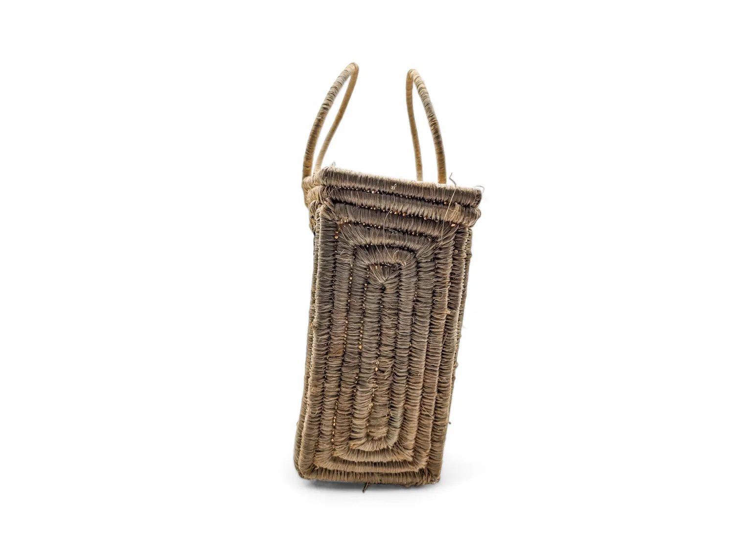 Plage RAFFIA BASKET バッグ　新品未使用タグ付き Raffia basket one handle bag with antique linen