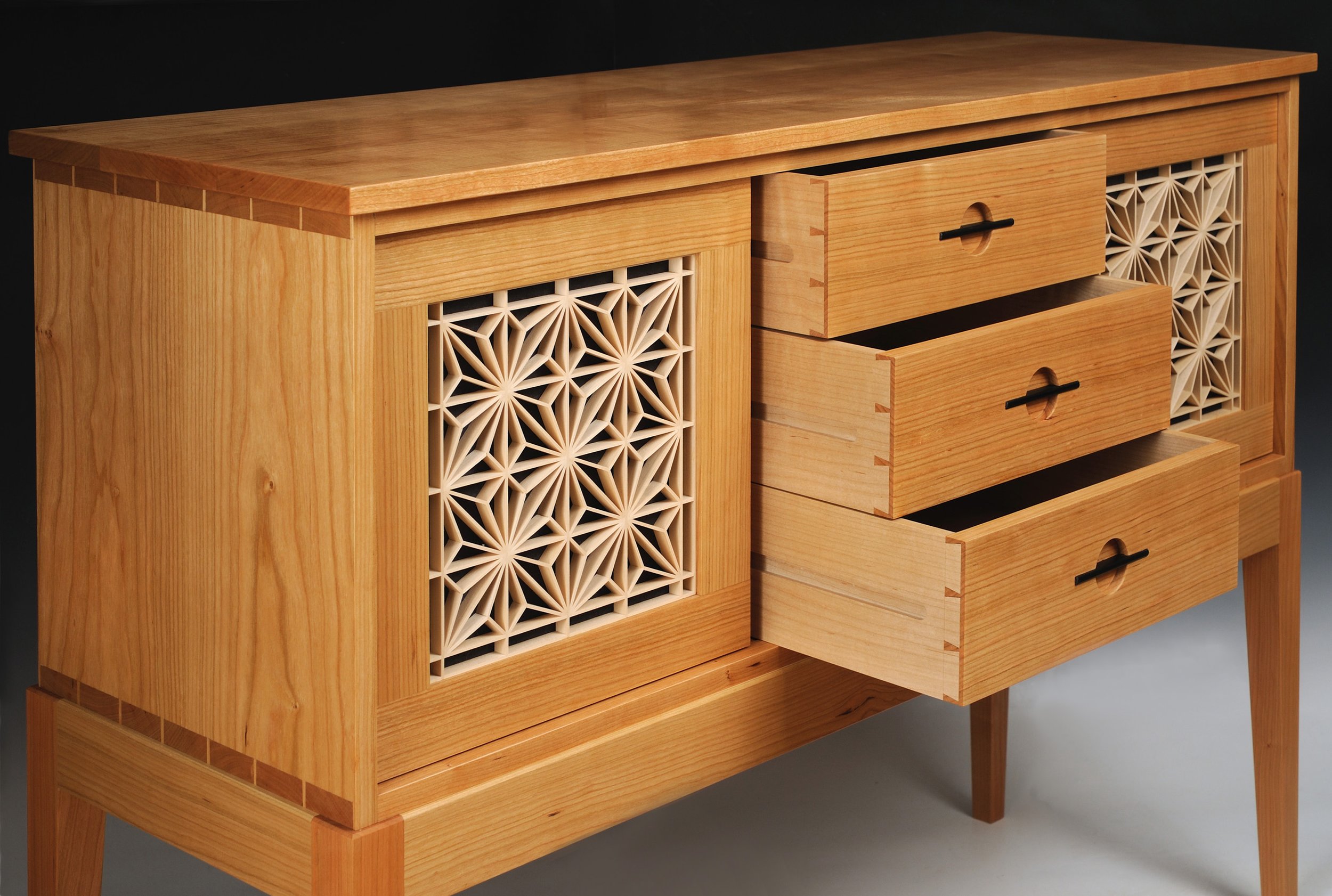 Kumiko Cabinets Combine Japanese Tradition with Scandinavian Expression