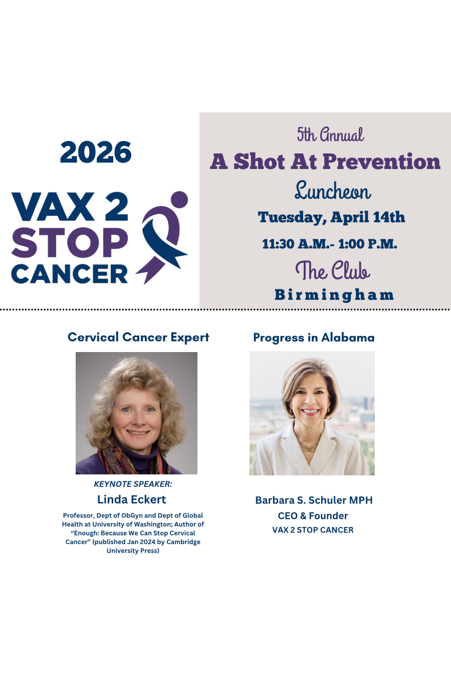 5th Annual                                     ‘A Shot At Prevention’         Luncheon