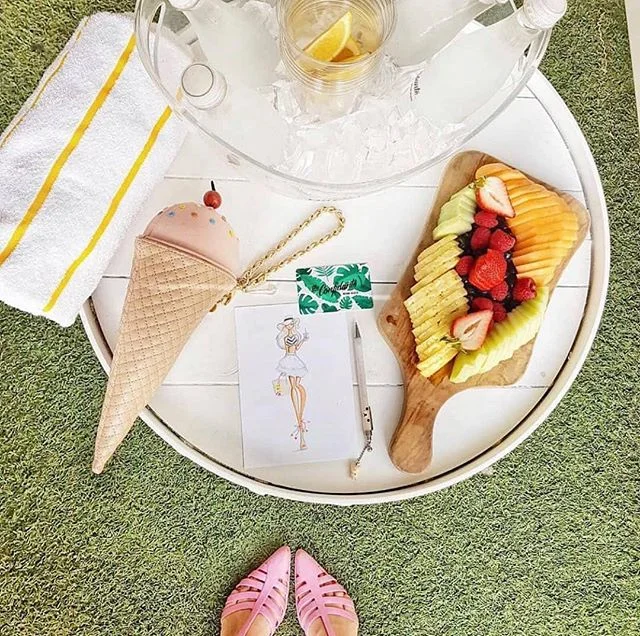 Check out our Yellow Sailor Stripe Pool Towel which is perfect for the beach this Sunday! ☀️