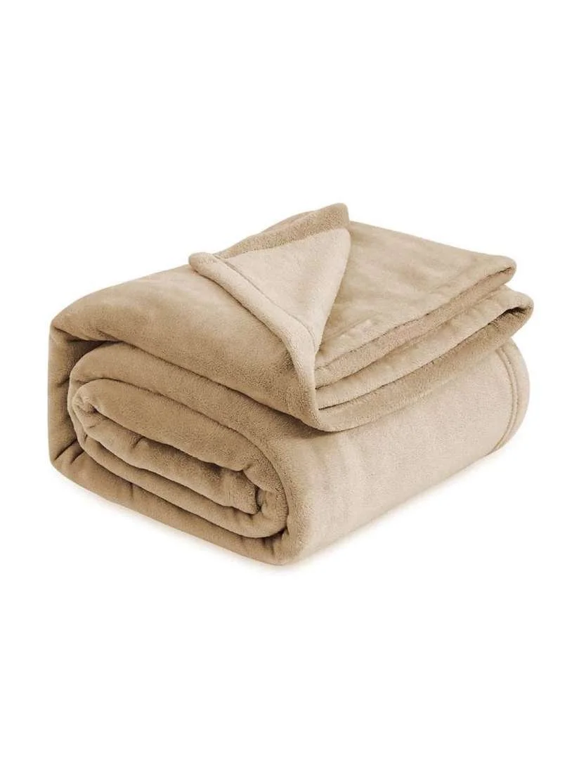 Tan Fleece Blanket