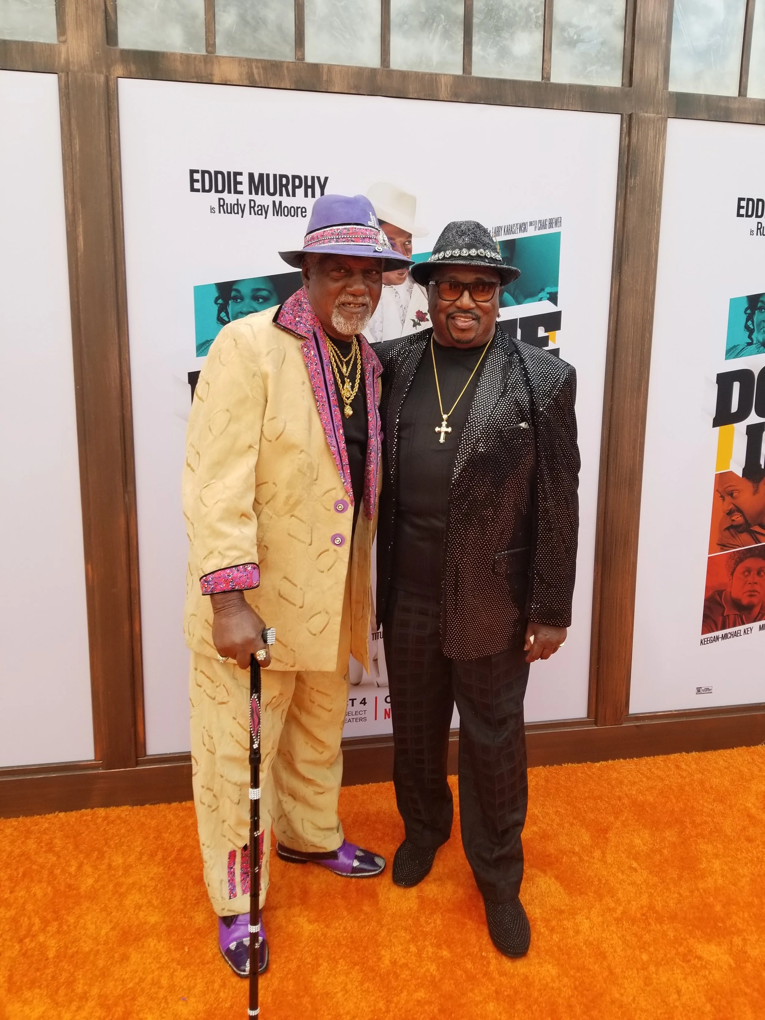 Jimmy “Mr. Motion / Funky Tramp” Lynch (portrayed by Mike Epps) and Ben Taylor (portrayed by Craig Robinson), the only remaining members of Rudy Ray Moore’s original crew!