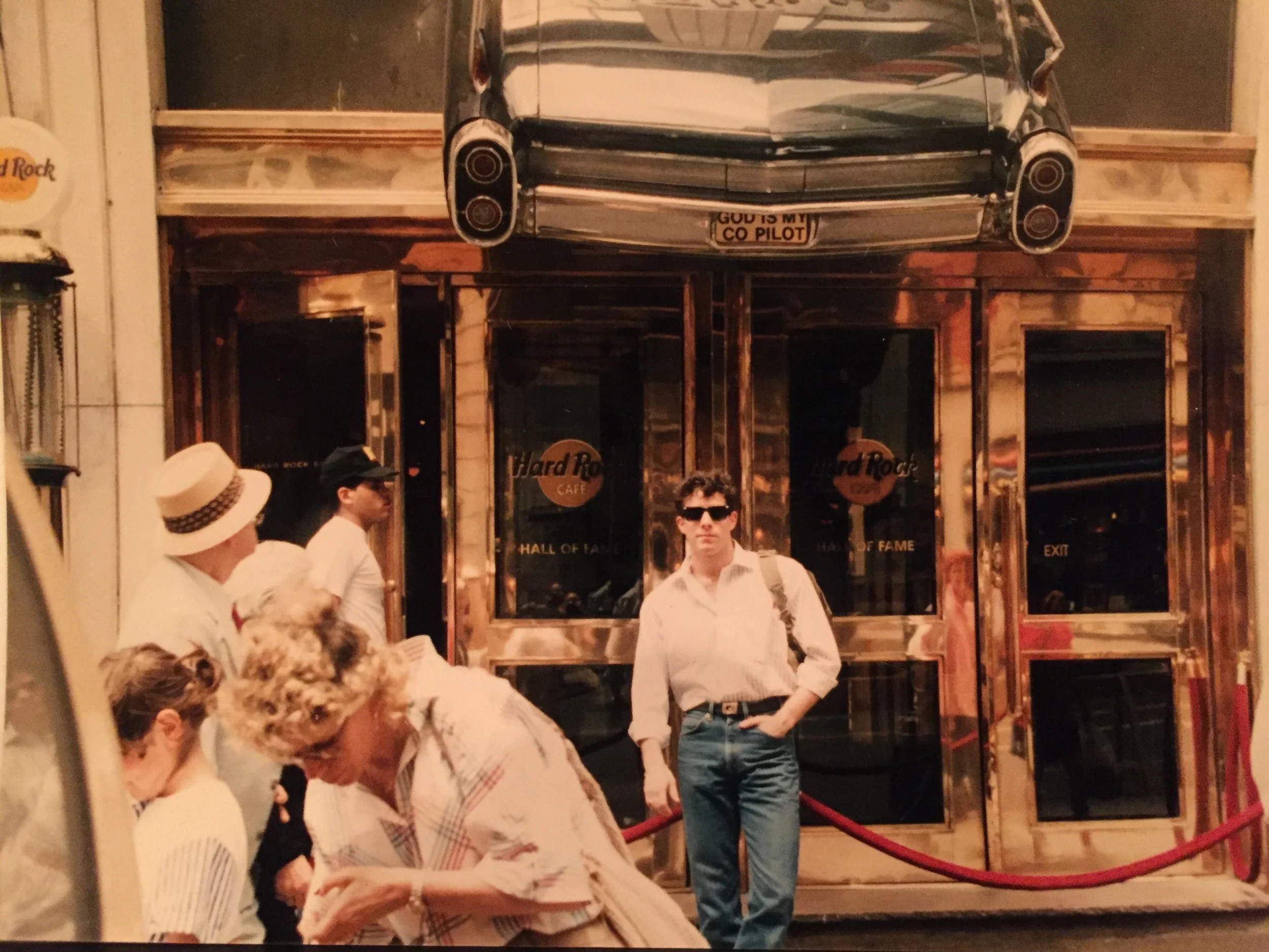 Robert S. Greenberg in front of Hard Rock Cafe on 57th St, NYC