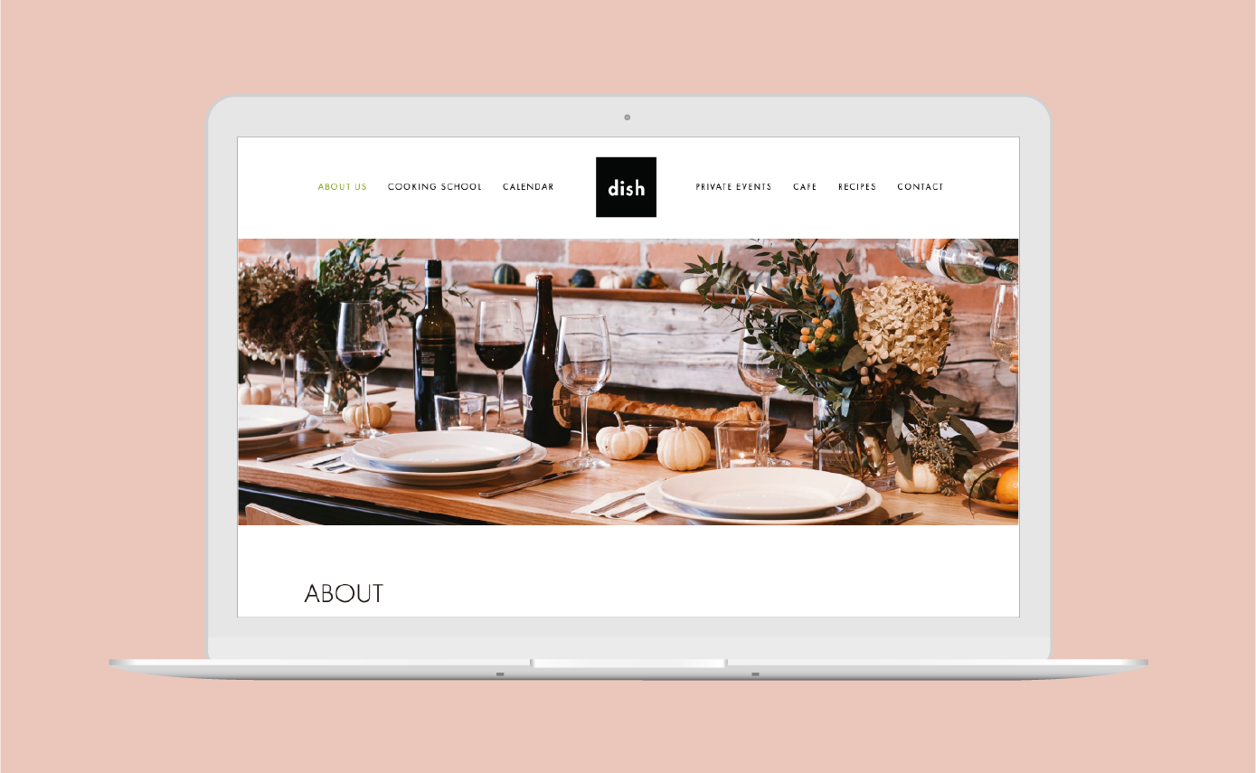Dish Cooking Studio - Website Design + Development