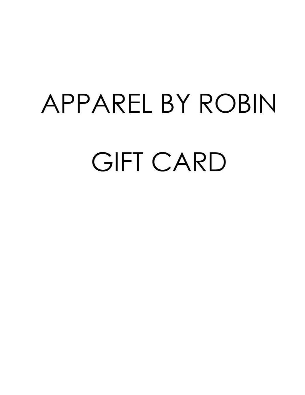 GIFT CARD