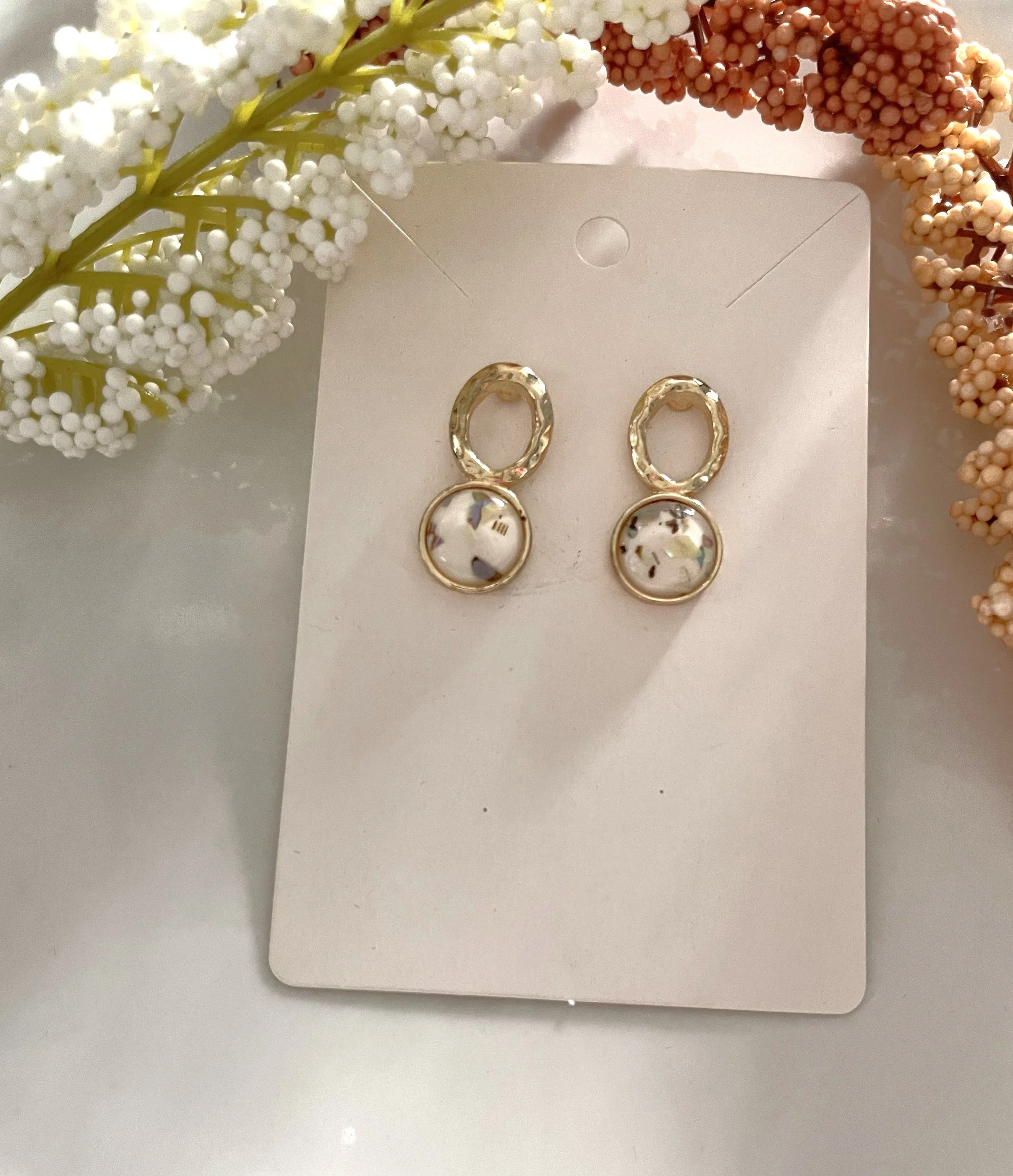 Gold Speckle Earring