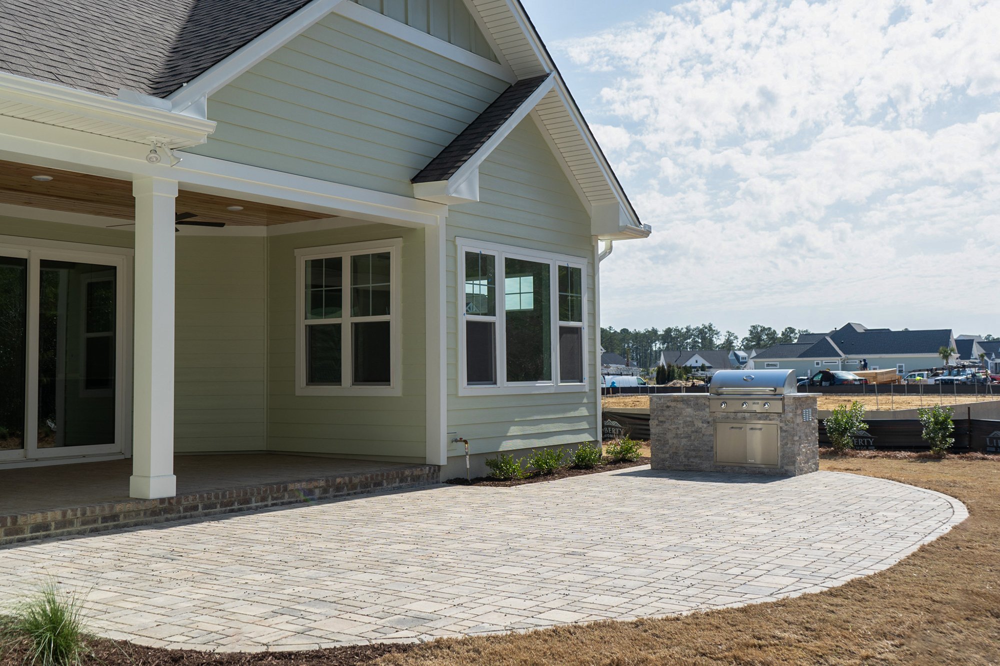 outdoor grill wilmington new construction home