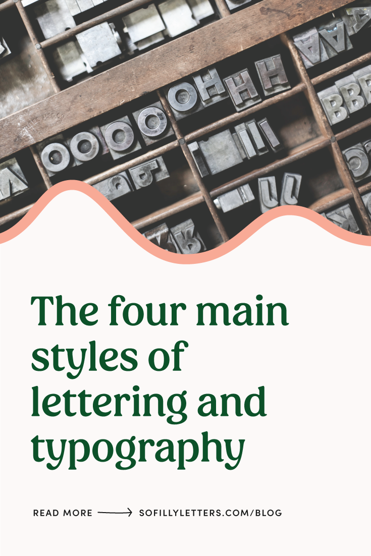 The four main styles of lettering — Sofillyletters