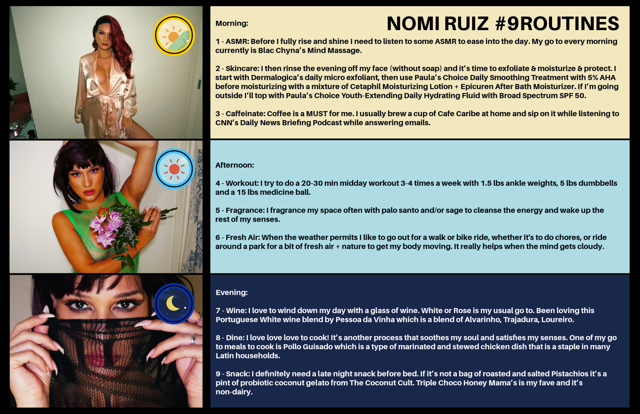 9LIST ROUTIN3S™ | NOMI RUIZ