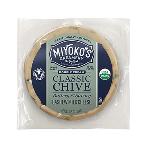 MIYOKO'S Classic Chive Cheese Wheel; $9.99
