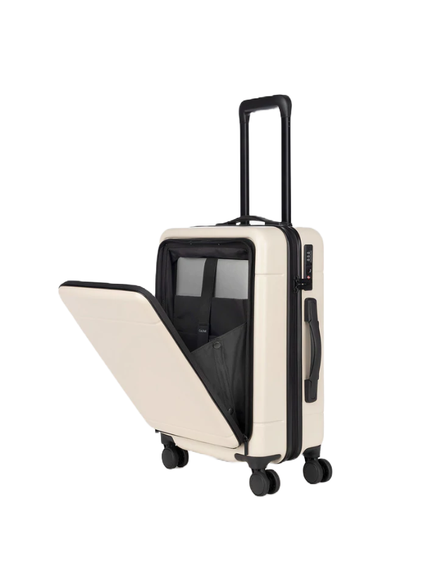 CALPAK Hue Carry-On Luggage with Hardshell Pocket; $180