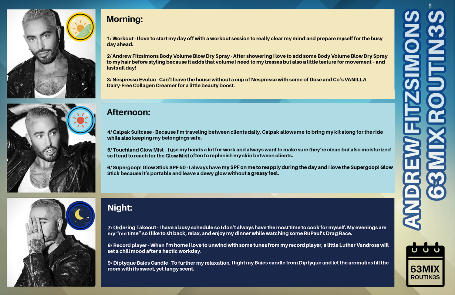 63MIX ROUTIN3S™ | ANDREW FITZSIMONS