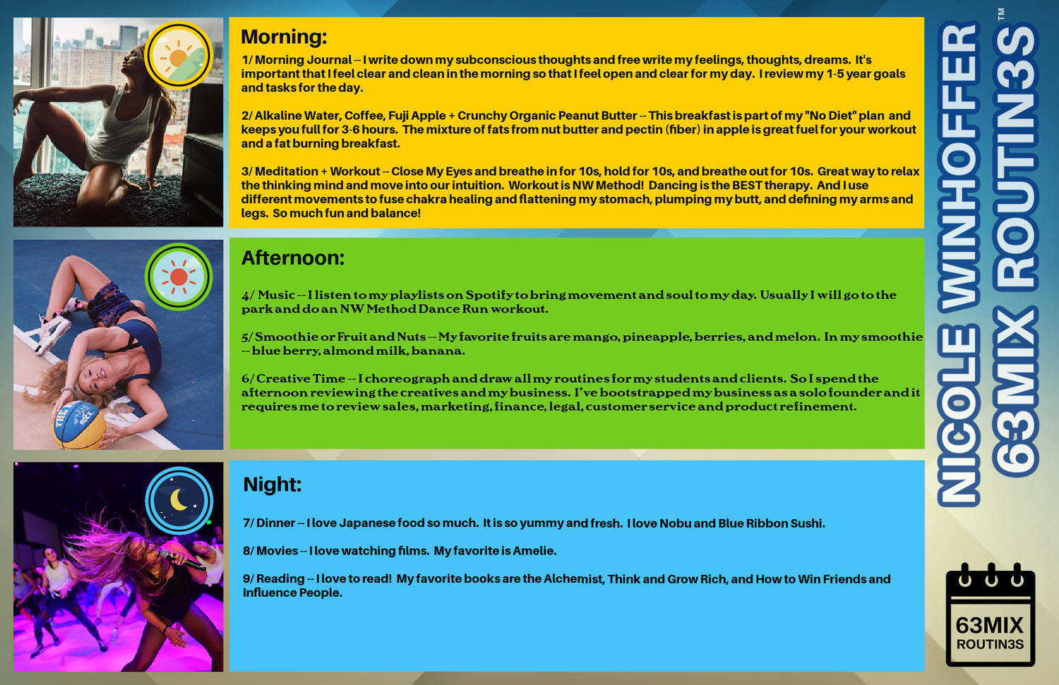 63MIX ROUTIN3S™ | NICOLE WINHOFFER