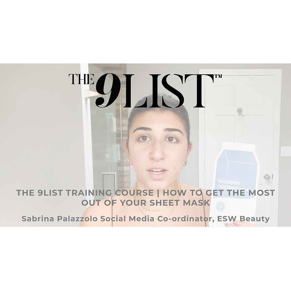 THE 9LIST TRAINING COURSES | SABRINA PALAZZOLO, ESW BEAUTY