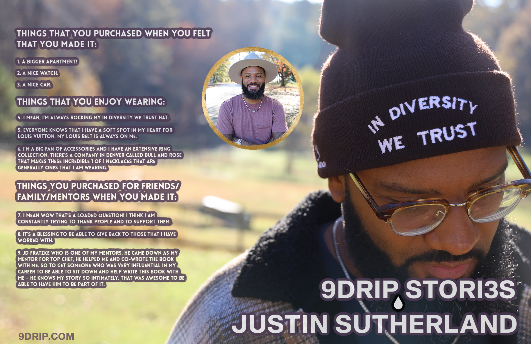 9DRIP STORI3S™ | CHEF JUSTIN SUTHERLAND