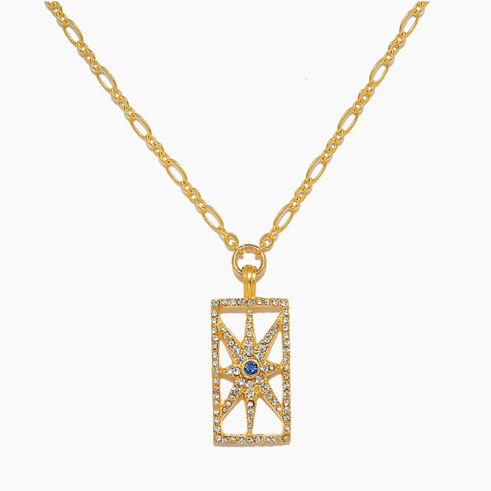 SEQUIN | Lyra Star Necklace; $168