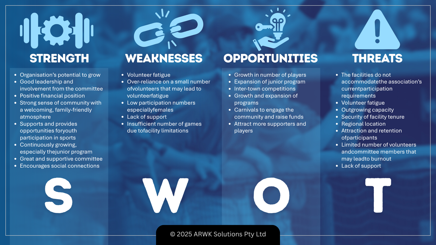 Community Sports Insights report example