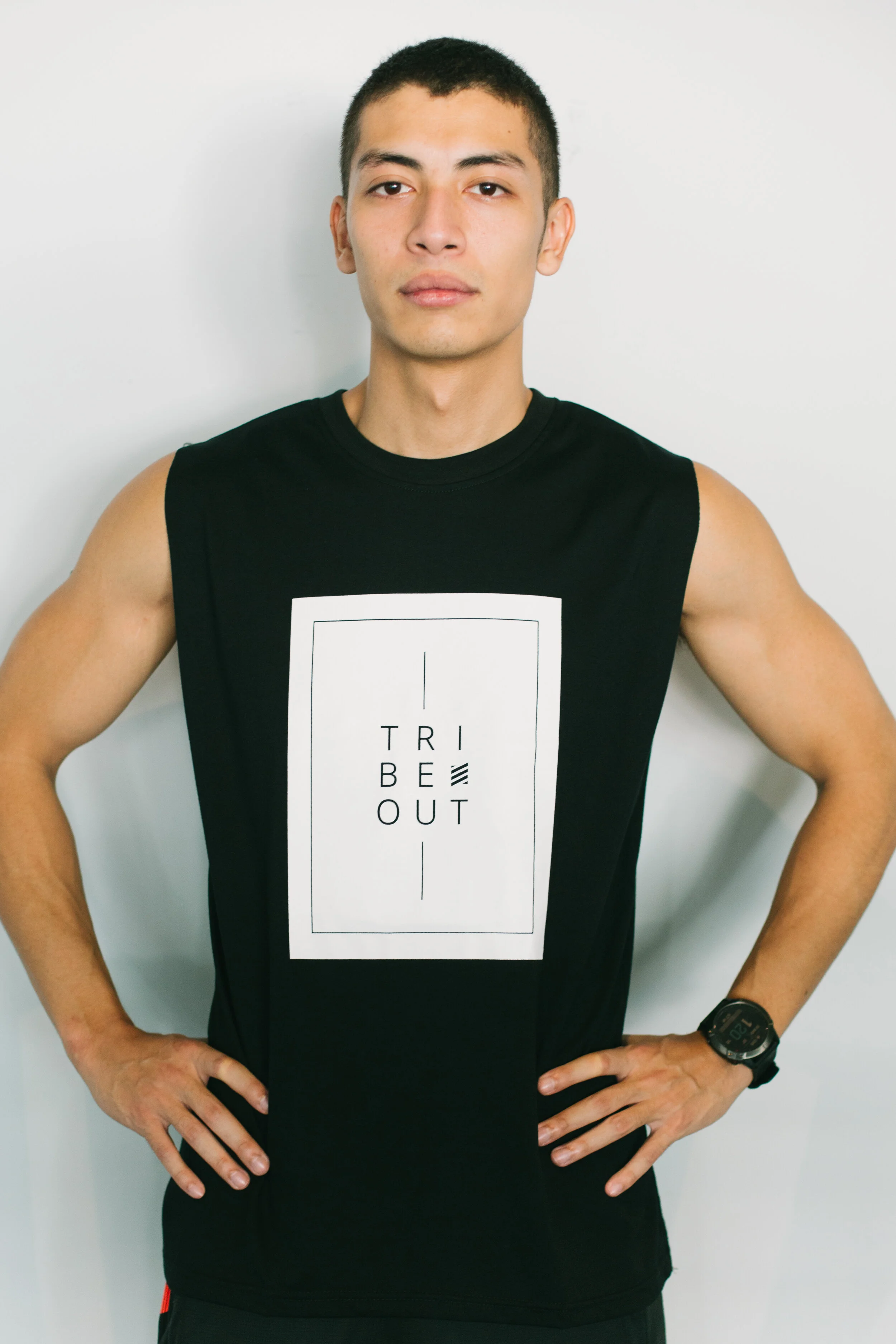 TRIBE OUT Unisex Muscle Tee - Black