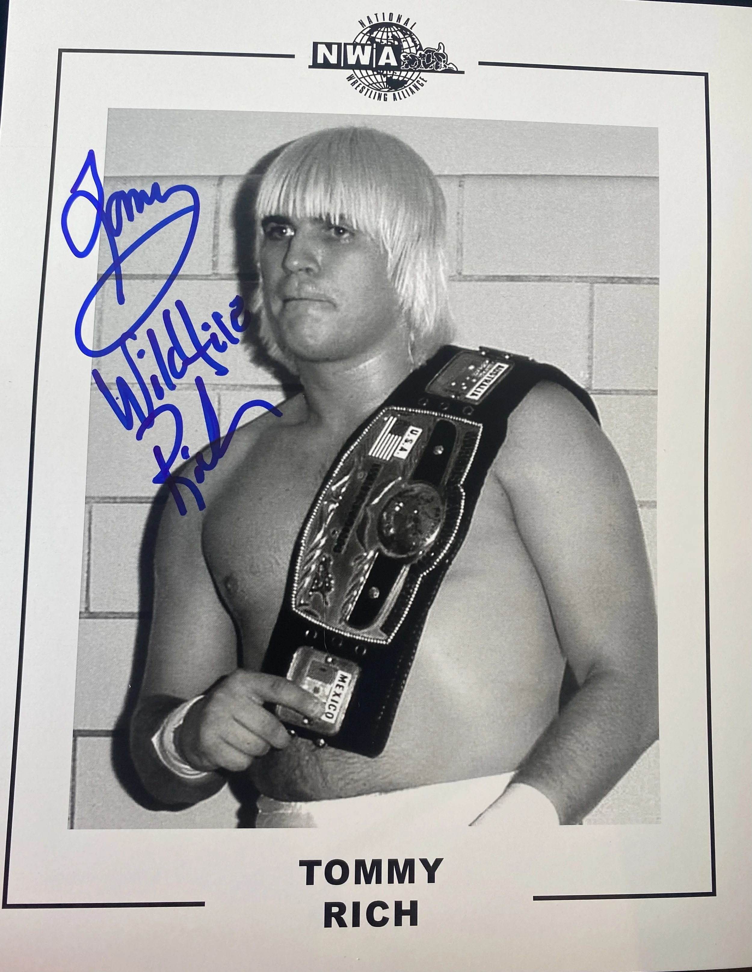 Tommy Rich Autographed 8x10