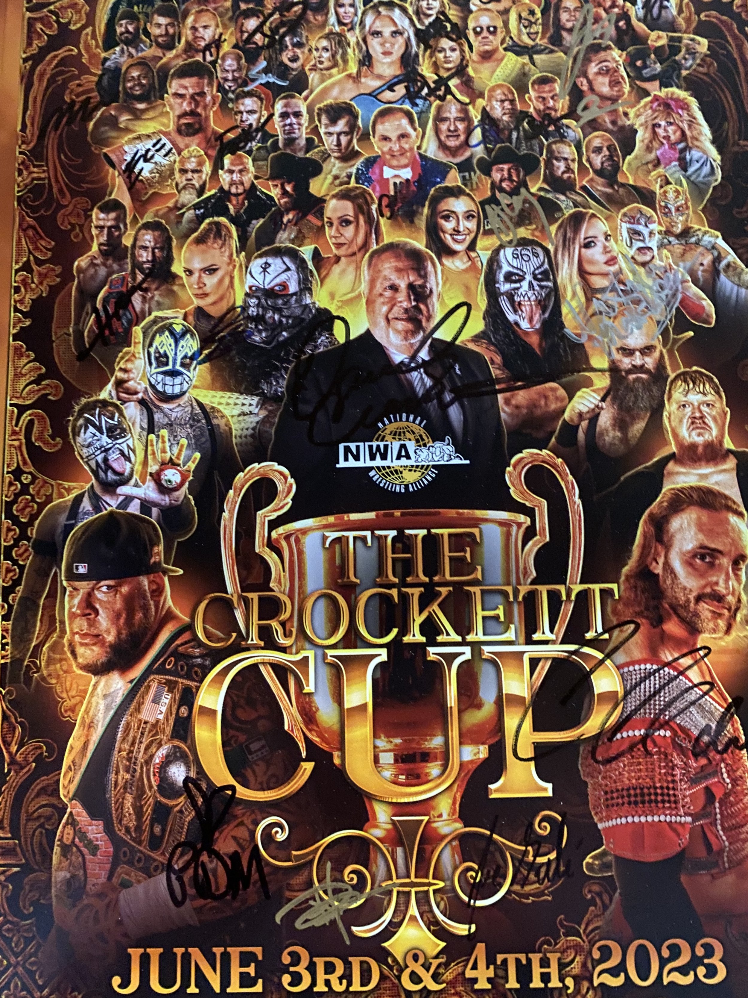 Crockett Cup 2023 AUTOGRAPHED Poster 11X17