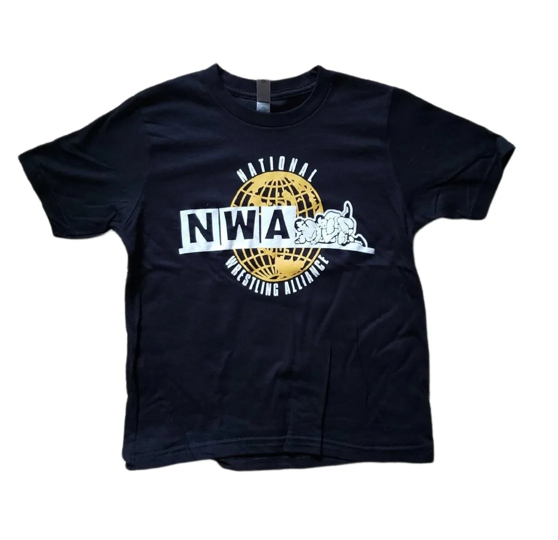 Official National Wrestling Alliance Kids "Gold Globe" Shirt