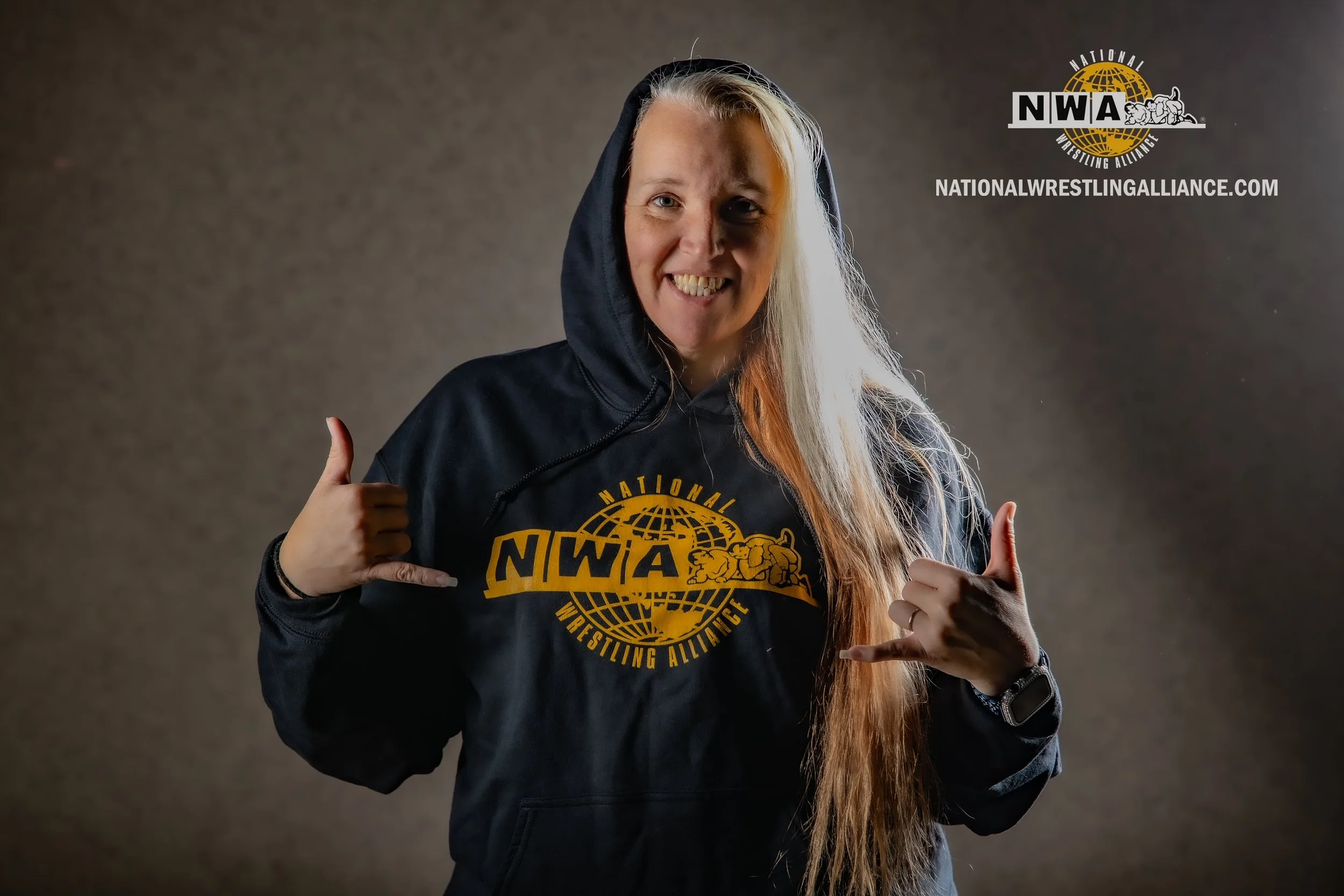 Official National Wrestling Alliance Gold Globe Pullover Sweatshirt