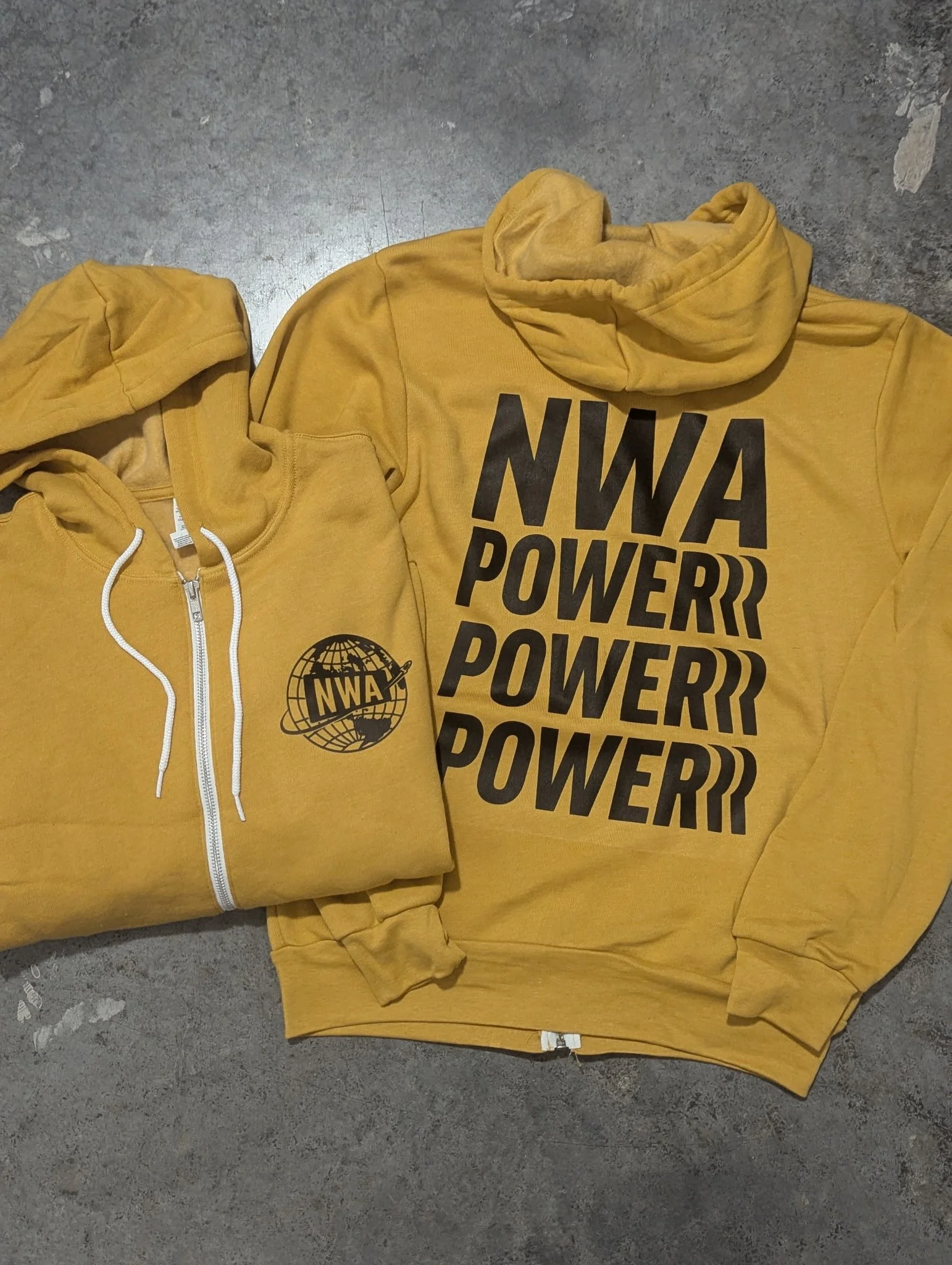 National Wrestling Alliance PowerrrStack Zipped Hooded Jacket