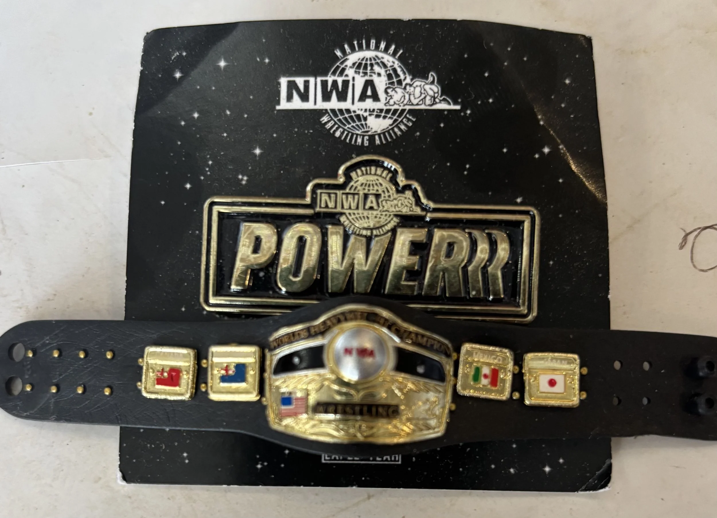 National Wrestling Alliance Worlds Heavyweight Championship - as seen on NWA Powerrr Toy Belt