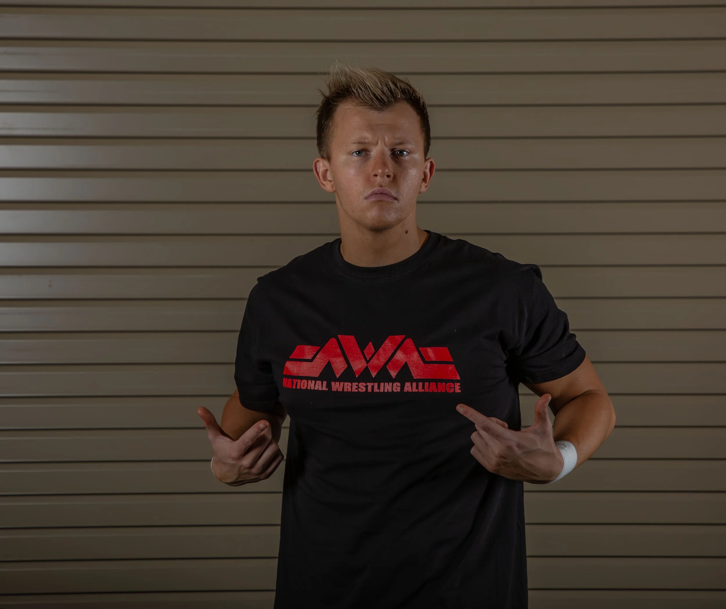 National Wrestling Alliance New Wave Red Logo T-Shirt