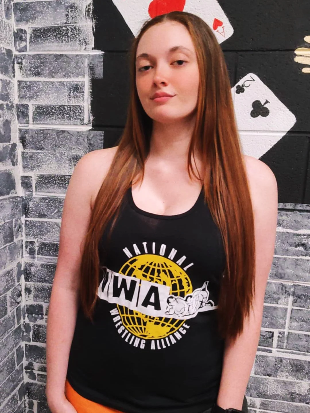 Official National Wrestling Alliance "Gold Globe" Women's Tank Top