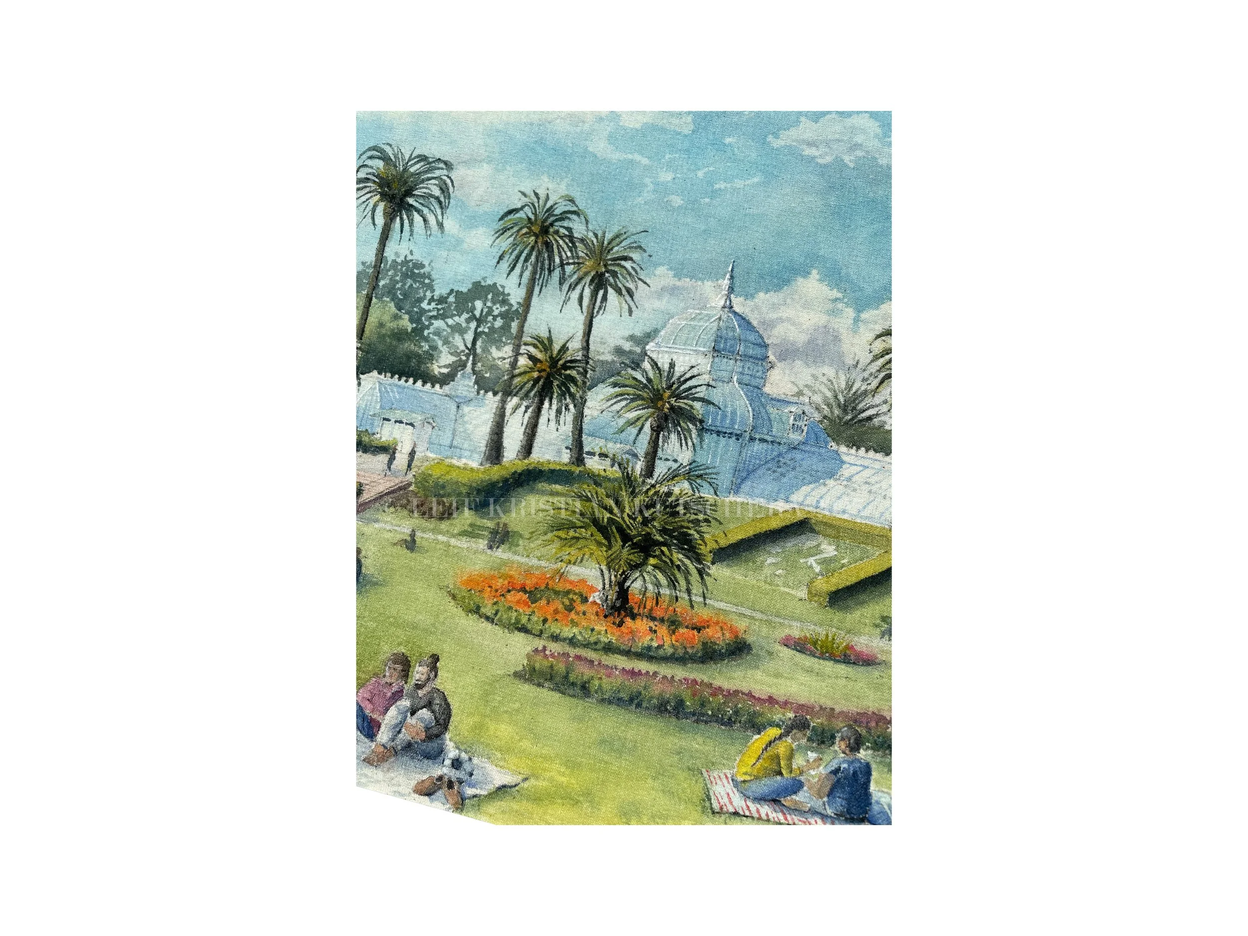 Leif Kristian Kutschera_SF Conservatory of Flowers 2025_Original Watercolor_Close Up-01.jpg