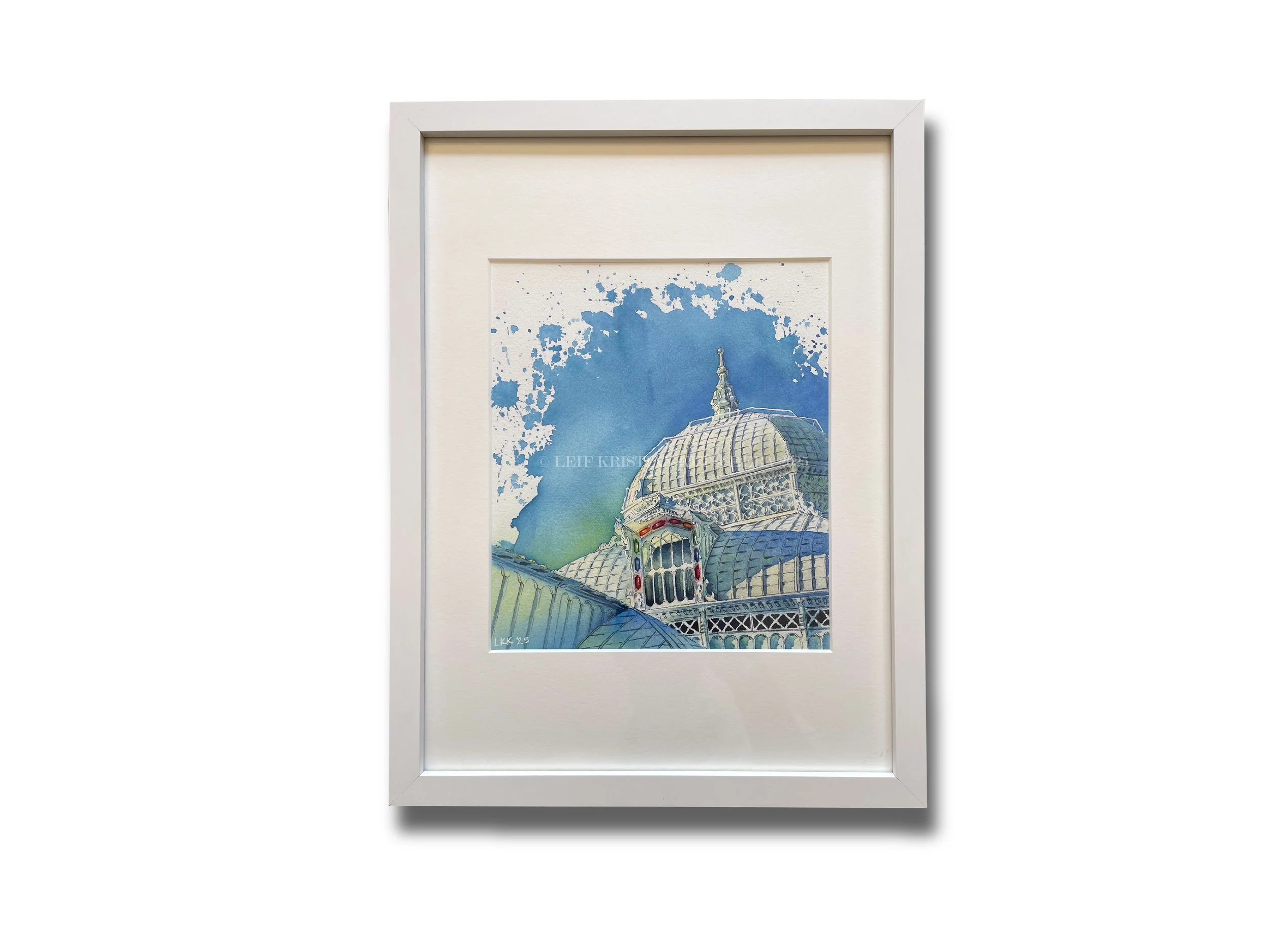 Leif Kristian Kutschera_SF Conservatory of Flowers Architectural 2025_Original Watercolor-01.jpg