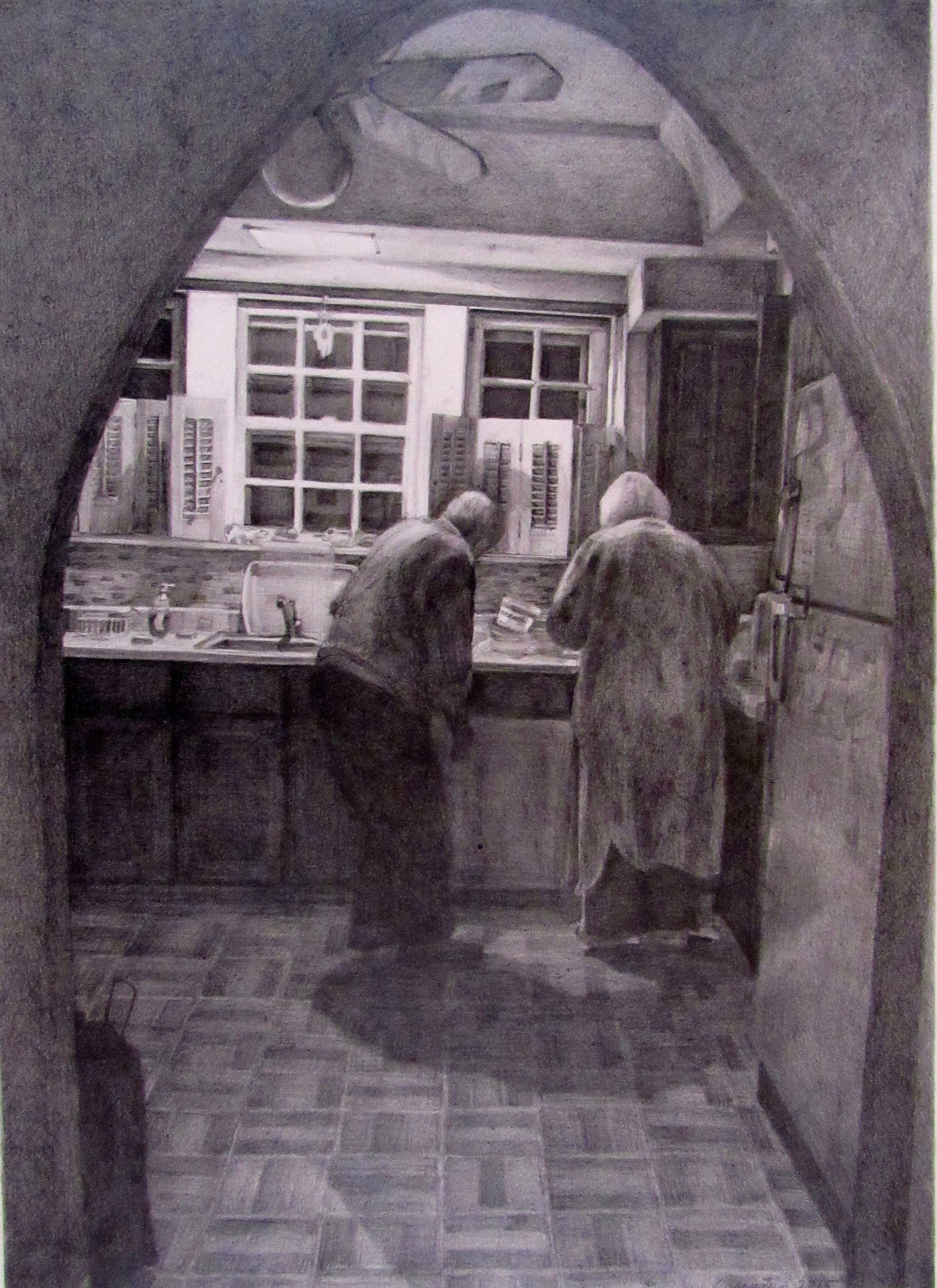    Last Task    40” x 25”  2012  Graphite on Paper 