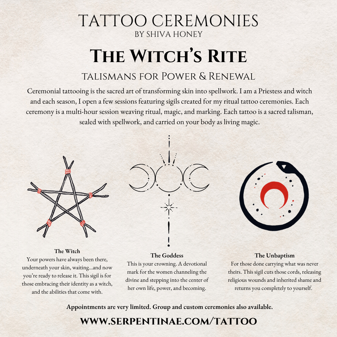 Ceremonial Tattoos by Shiva — Serpentīnae