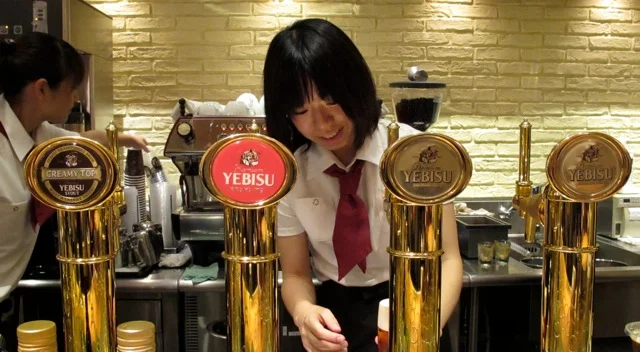 De Yebisu bier cult in Ebisu
