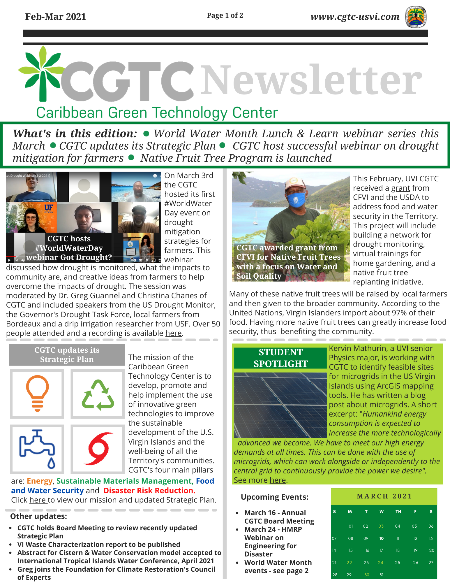 CGTC Newsletter Feb-Mar 2021