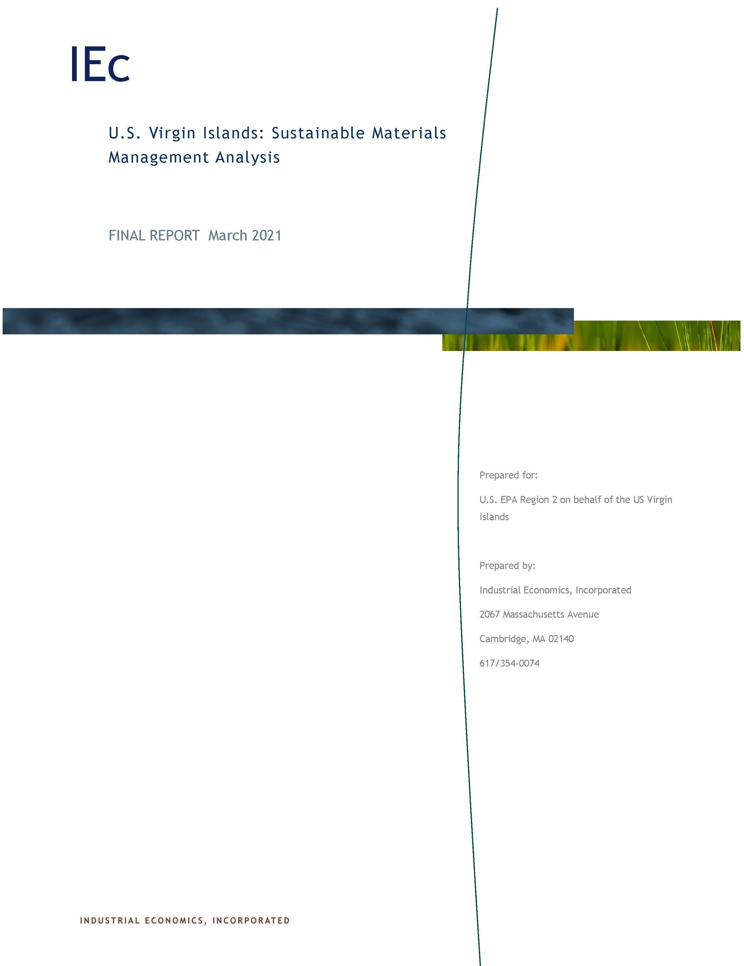 Sustainable Materials Management Analysis Report