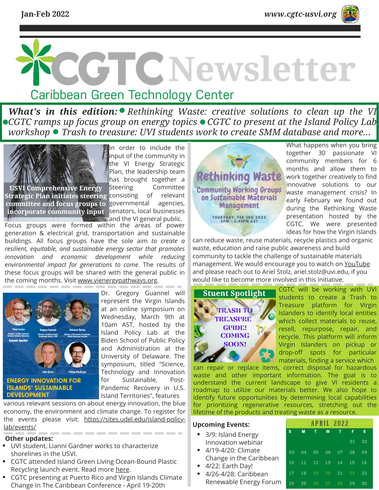 CGTC Newsletter Jan-Feb 2022