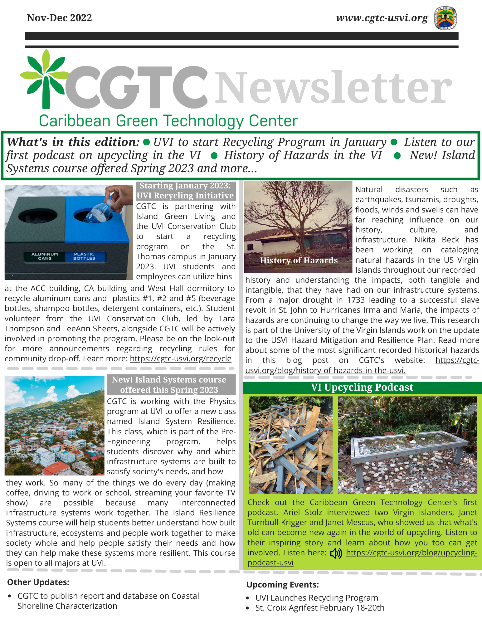 CGTC Newsletter Nov-Dec 2022