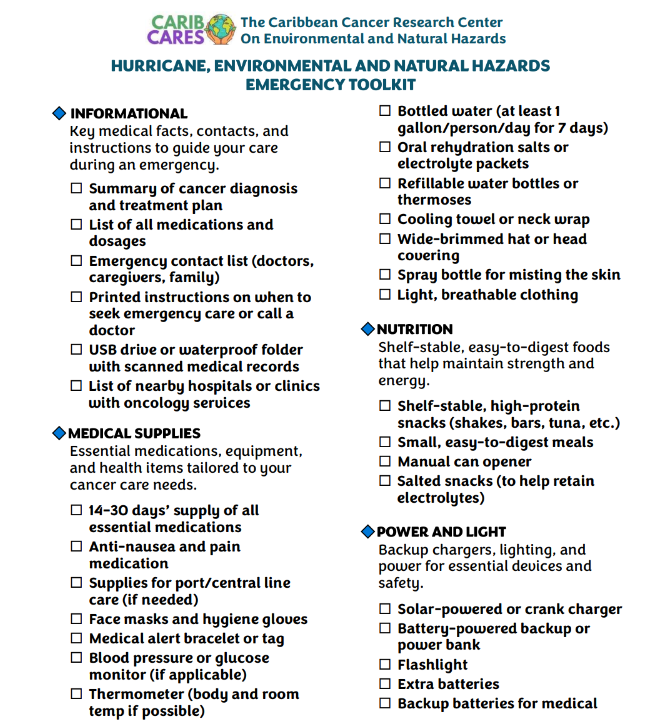 CARIB-CARES Hurricane Toolkit